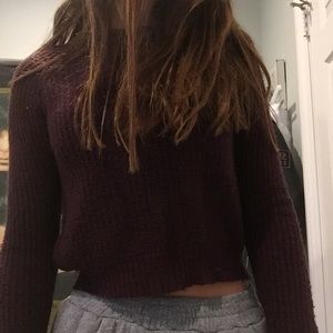 Brandy Melville burgundy sweater❤️